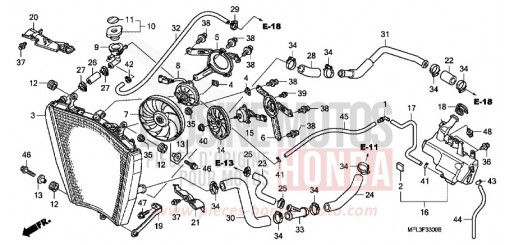 RADIATEUR CBR1000RR9 de 2009