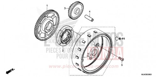ANLASSERKUPPLUNG CB500XAH de 2017