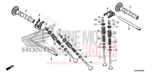 NOCKENWELLE/VENTIL CB500XAJ de 2018