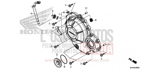 KURBELGEHAEUSEABDECKUNG CB500XAJ de 2018