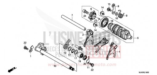 SCHALTTROMMEL CB500XAJ de 2018