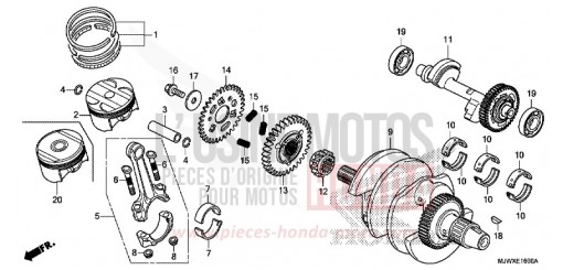KURBELWELLE/KOLBEN CB500XAJ de 2018