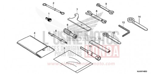 WERKZEUG CB500XAJ de 2018