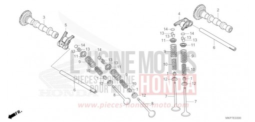 NOCKENWELLE/VENTIL CB500XAK de 2019