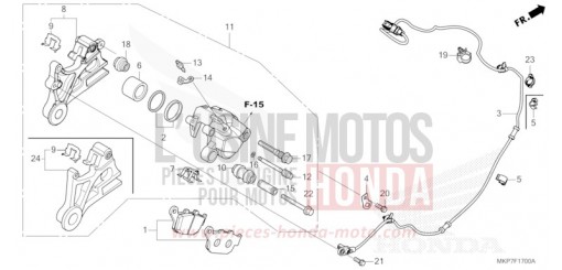 HINTERRAD-BREMSSATTEL CB500XAM de 2021
