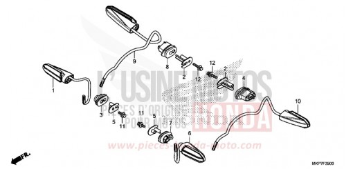 BLINKER CB500XAM de 2021