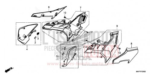 SEITENABDECKUNG CB500XAN de 2022