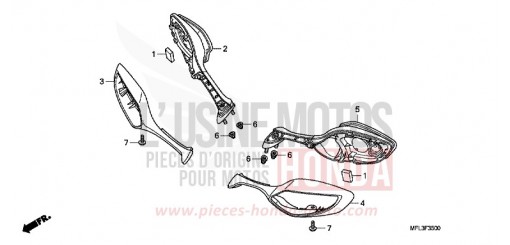 RETROVISEUR CBR1000RRB de 2011