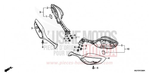 RETROVISEUR CBR1000RRC de 2012
