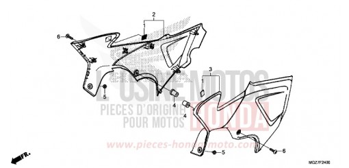 SEITENABDECKUNG CB500XAE de 2014