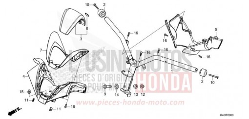 LENKERGRIFF/GRIFFABDECKUNG NSS125ADN de 2022
