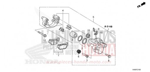 HINTERRAD-BREMSSATTEL NSS125ADN de 2022