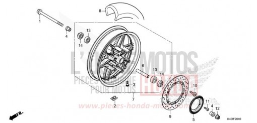 VORDERRAD NSS125ADN de 2022