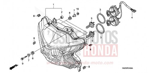 SCHEINWERFER VFR1200FDD de 2013