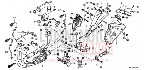 ABGAS-SCHALLDAEMPFER VFR1200FDD de 2013