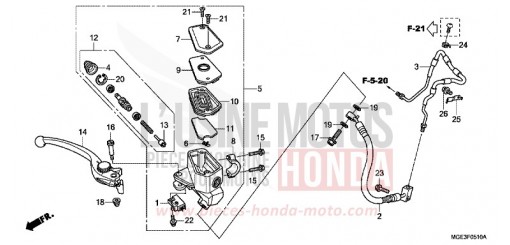 VORDERRADBREMSE VFR1200FDD de 2013