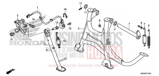 BEQUILLE VFR1200XDG de 2016