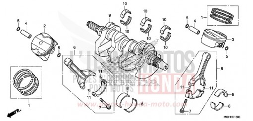 VILEBREQUIN/PISTON VFR1200XDH de 2017