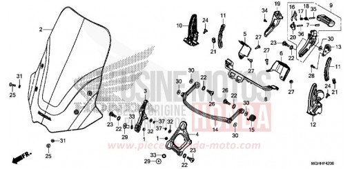 PARE-BRISE VFR1200XDH de 2017