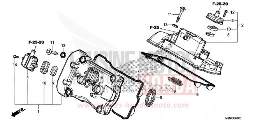 ZYLINDERKOPFDECKEL VFR800XF de 2015