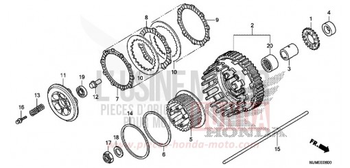 KUPPLUNG VFR800XF de 2015