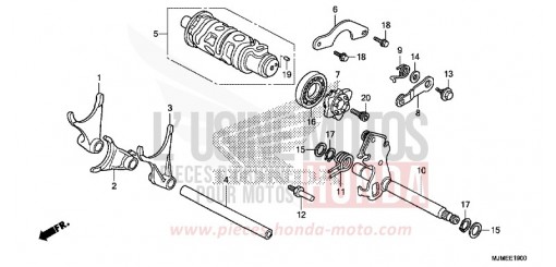 SCHALTTROMMEL VFR800XF de 2015