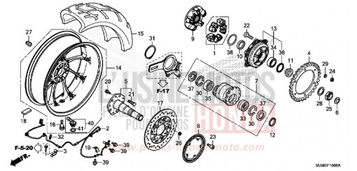 HINTERRAD VFR800XF de 2015