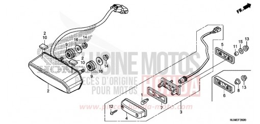 HECKLEUCHTE VFR800XF de 2015