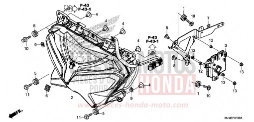 SCHEINWERFER VFR800XH de 2017