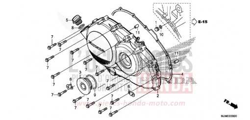 KURBELGEHAEUSEABDECKUNG VFR800XH de 2017