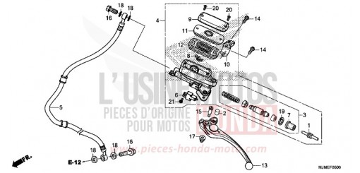 HAUPTKUPPLUNGSZYLINDER VFR800XH de 2017