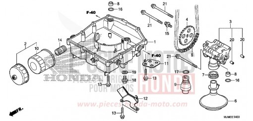 OELWANNE/OELPUMPE VFR800XH de 2017