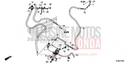 AKTIVKOHLEBEHAELTER VFR800XH de 2017