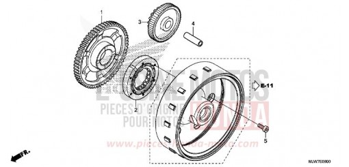 ANLASSERKUPPLUNG CB500FAH de 2017