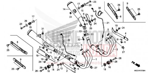ABGAS-SCHALLDAEMPFER CB1100CAH de 2017