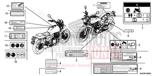 WARNETIKETT CB1100CAJ de 2018