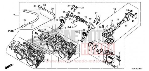 DROSSELKLAPPENGEHAEUSE CB500FAJ de 2018