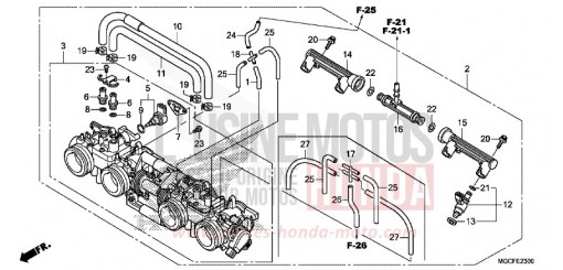 DROSSELKLAPPENGEHAEUSE CB1100CAK de 2019