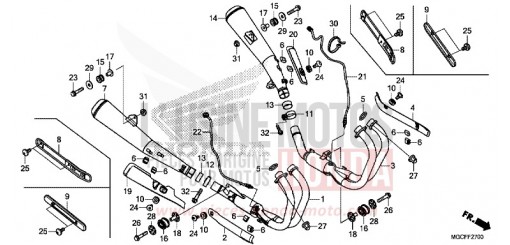 ABGAS-SCHALLDAEMPFER CB1100NAK de 2019