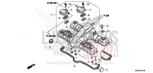 ZYLINDERKOPFDECKEL CB1100SAE de 2014
