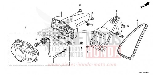 HECKLEUCHTE CB1100SAE de 2014