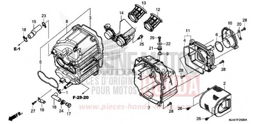 LUFTFILTER CB500FAJ de 2018