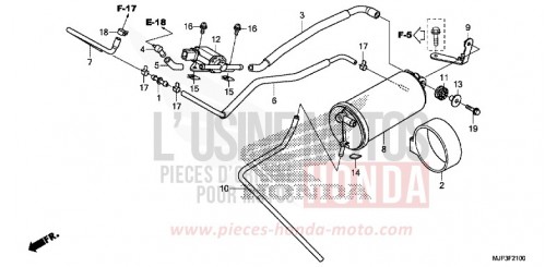 AKTIVKOHLEBEHAELTER CRF1000AH de 2017