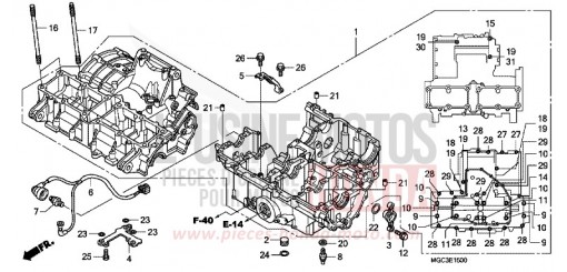 KURBELGEHAEUSE CB1100AD de 2013