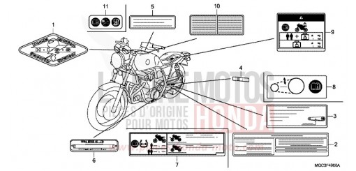 WARNETIKETT CB1100AD de 2013