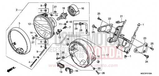SCHEINWERFER CB1100AD de 2013