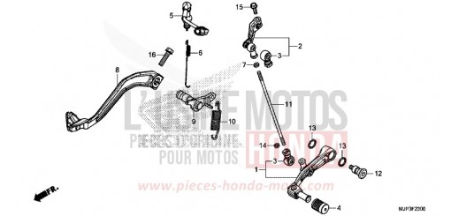 PEDAL CRF1000AH de 2017