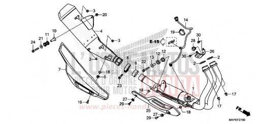 ABGAS-SCHALLDAEMPFER CB500FAK de 2019