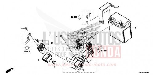 BATTERIE CB500FAK de 2019