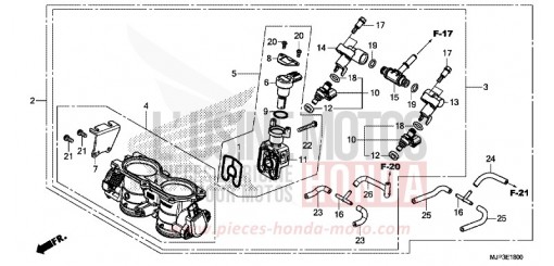 DROSSELKLAPPENGEHAEUSE CRF1000AG de 2016